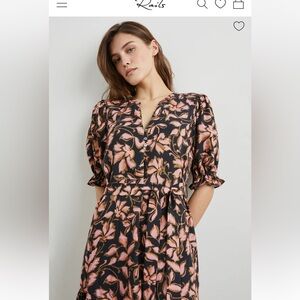 Rails Eliana Floral Puff Sleeve Dress